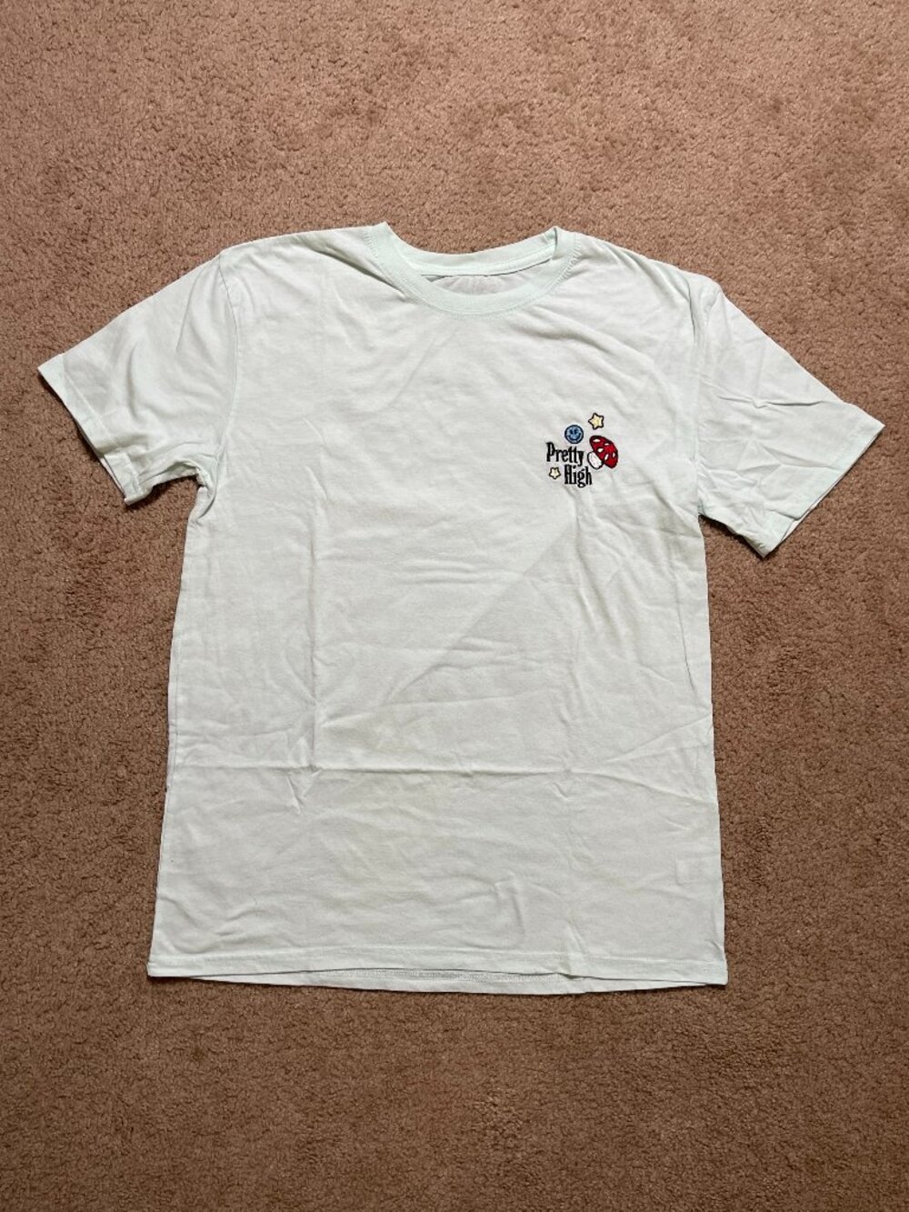 Pacsun Pac Cares Light Blue “Pretty High” Lightweight T-Shirt